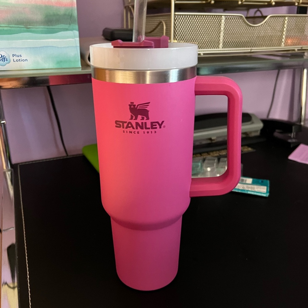 Gently used hot pink Stanley